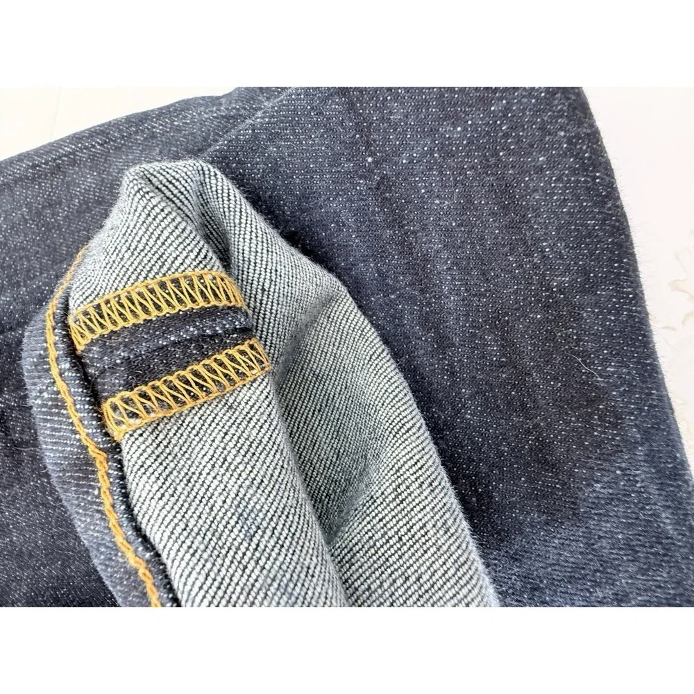 Nudie Jeans Co Mens 28x32 Dark Wash High Kai Skinny Stretch Denim Organic Cotton